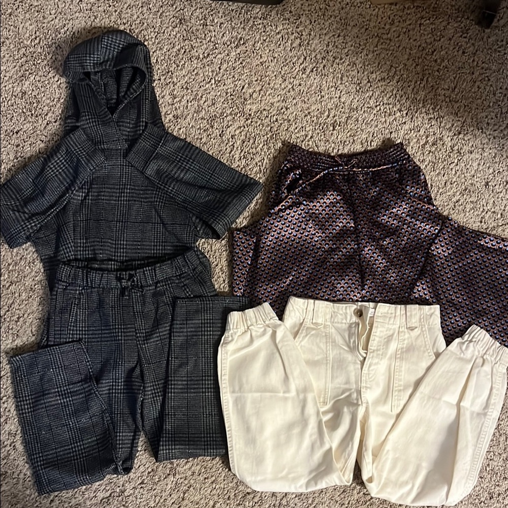 Kids Plaid and Patterned Bottoms Set